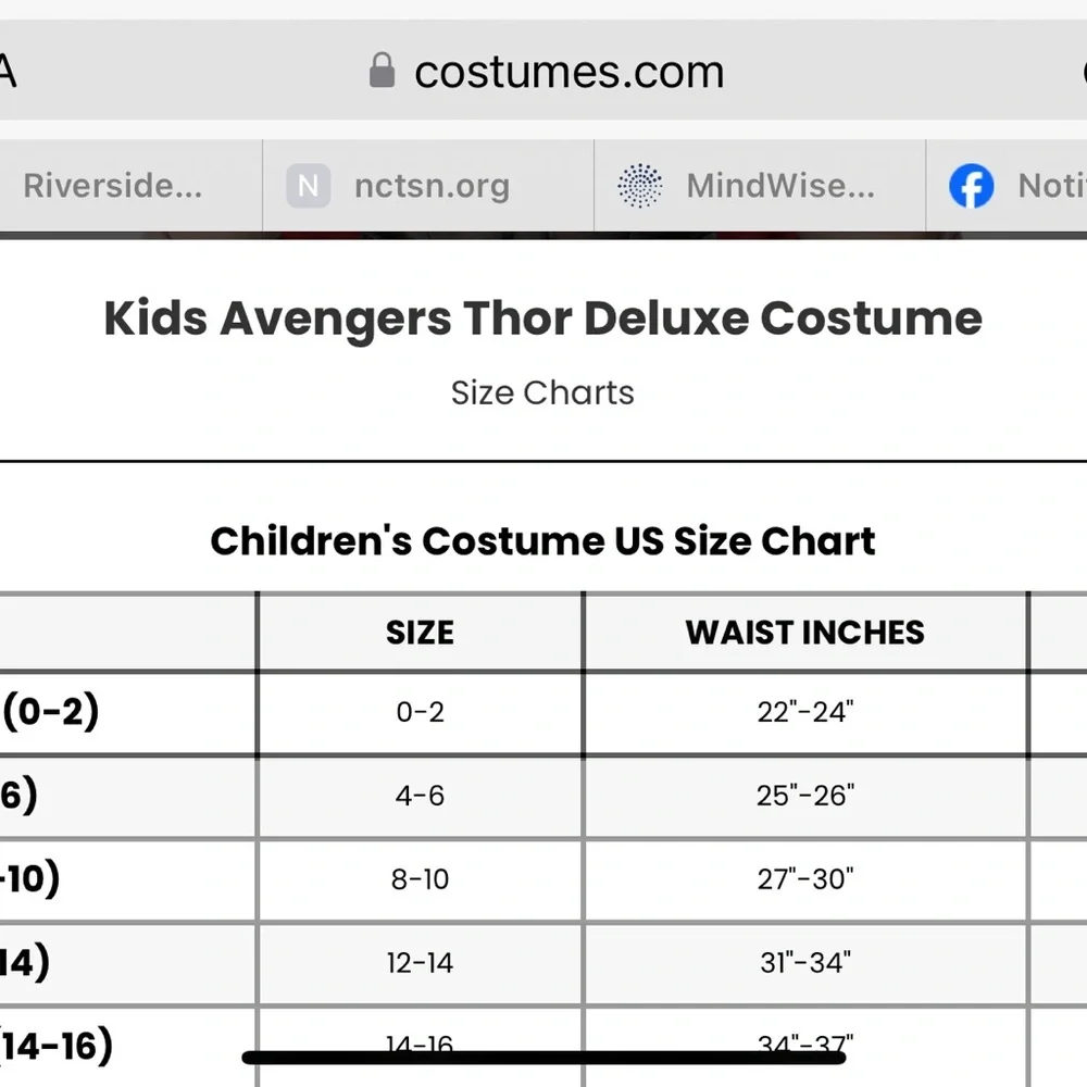 Marvel Avengers Infinity War Thor Child Costume‎